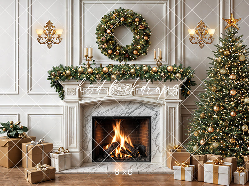 Festive Flames Fireplace (sweep options)