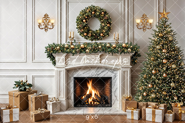 Festive Flames Fireplace (sweep options)