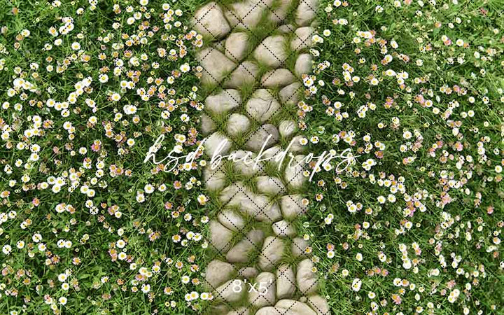 Mossy Stone Walkway Mat - HSD Photography Backdrops 