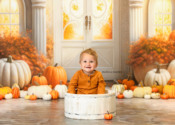 Arched Autumn Door - HSD Photography Backdrops 