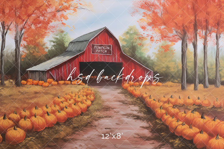 Pumpkin Picking - HSD Photography Backdrops 