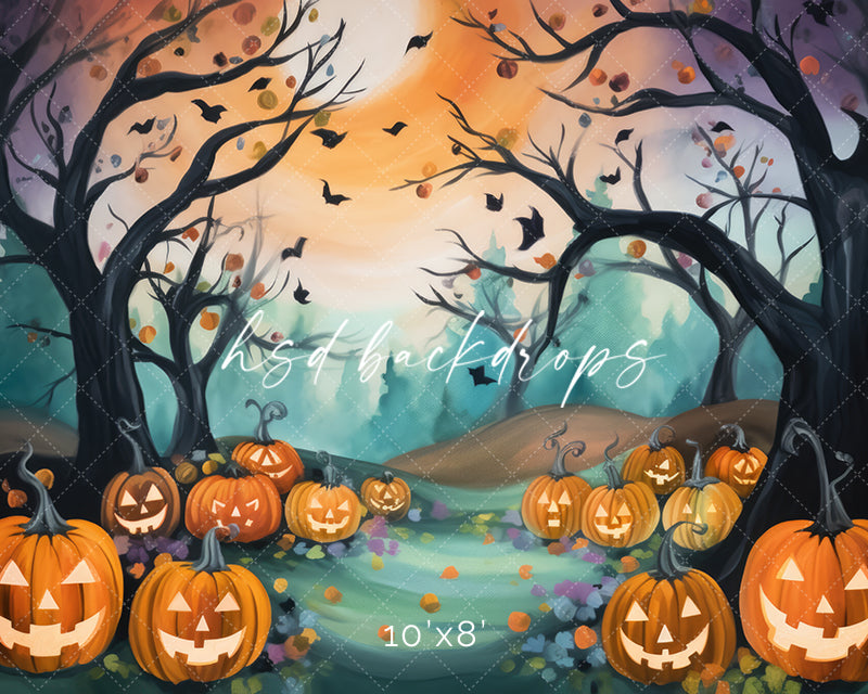 Whimsical Halloween Forest - HSD Photography Backdrops 