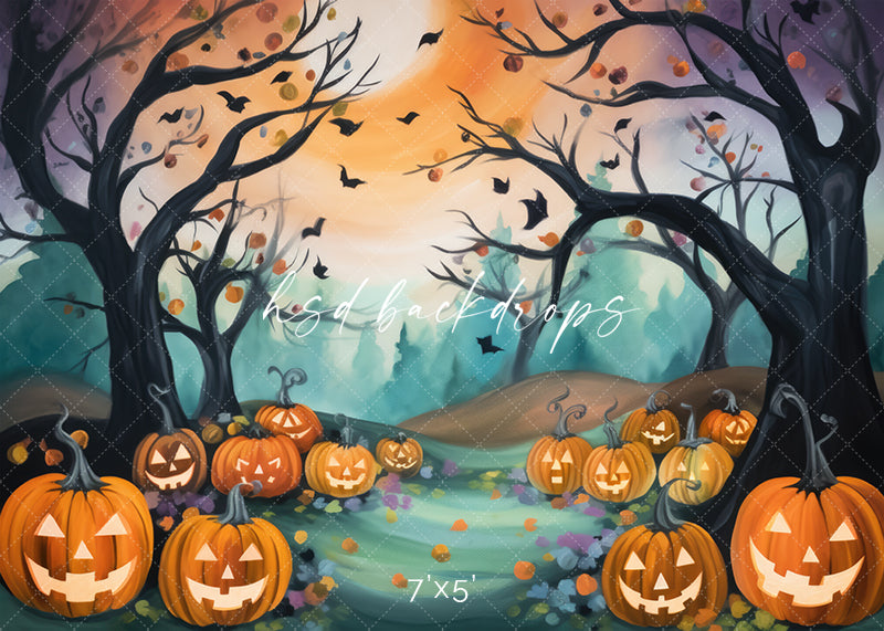 Whimsical Halloween Forest - HSD Photography Backdrops 