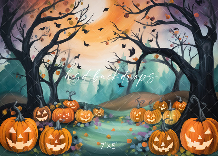 Whimsical Halloween Forest - HSD Photography Backdrops 