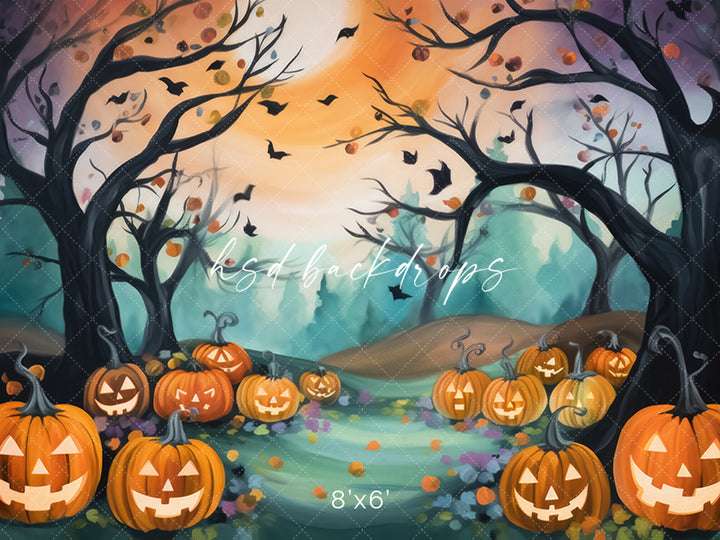 Whimsical Halloween Forest - HSD Photography Backdrops 