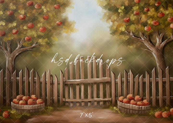 Autumn Apple Trees - HSD Photography Backdrops 