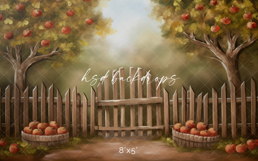 Autumn Apple Trees - HSD Photography Backdrops 