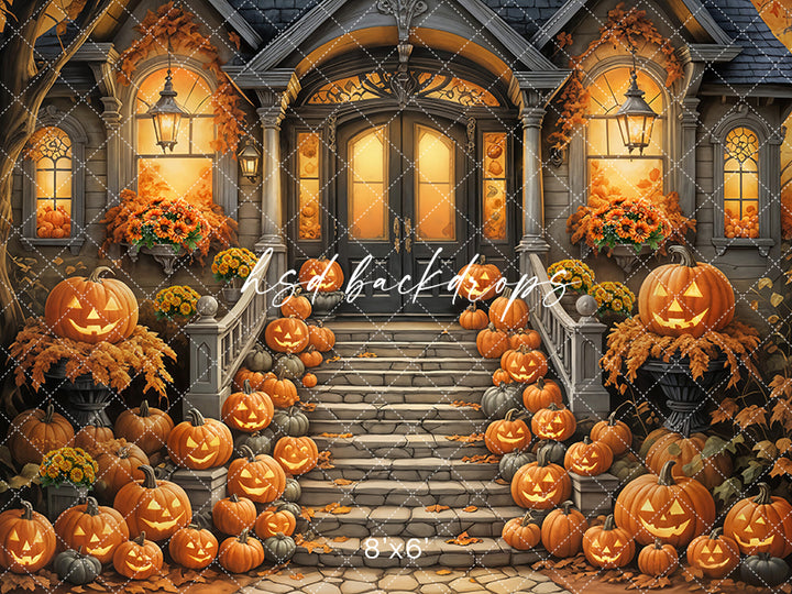 Carved Pumpkin Steps (sweep options)