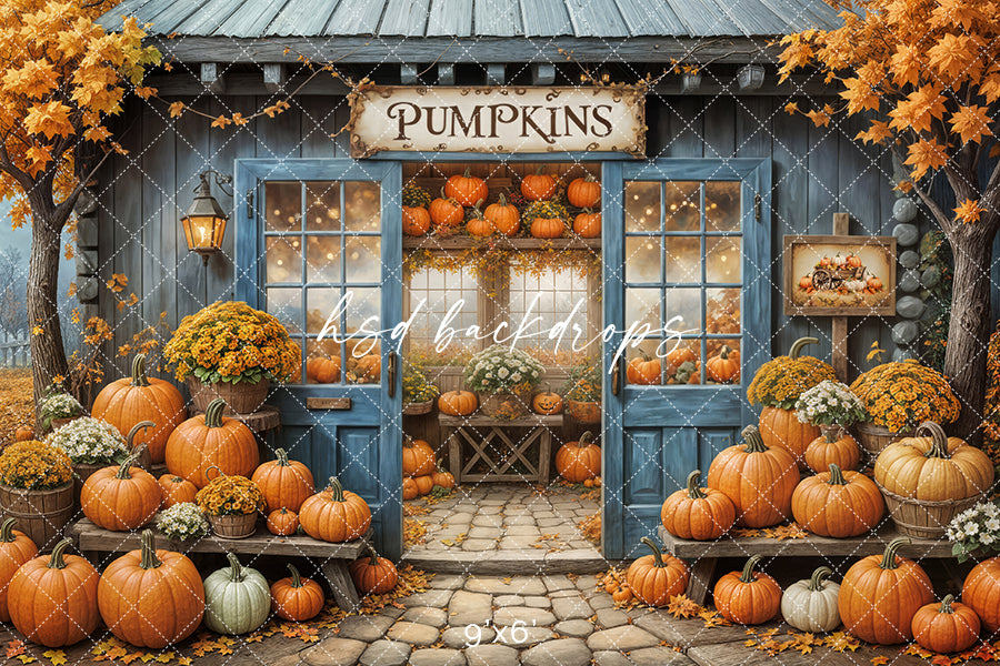 Blue Pumpkin Patch Barn (sweep options)