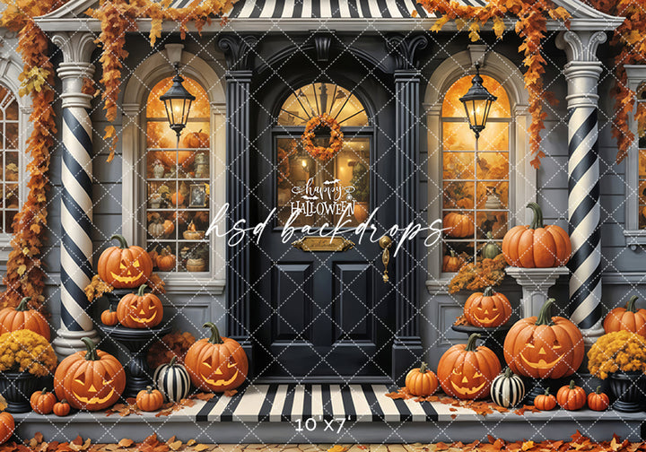 Black & White Halloween Door (sweep options)