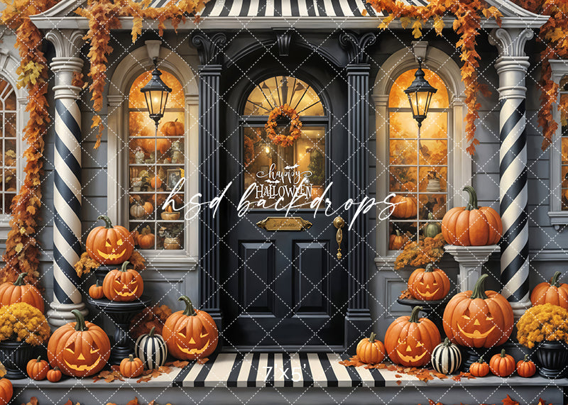 Black & White Halloween Door (sweep options)