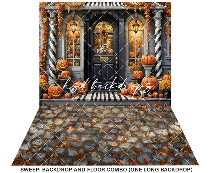 Black & White Halloween Door (sweep options)