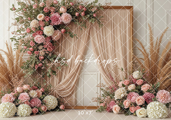 Boho Blooms Floral Frame