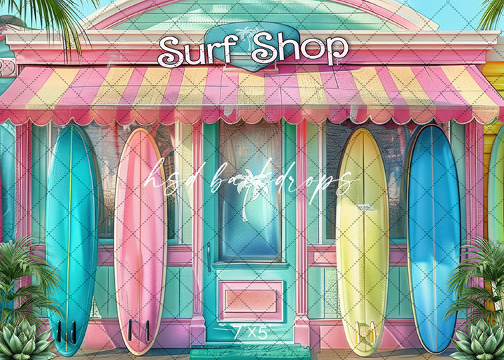 Malibu Surf Shop - HSD Photography Backdrops 