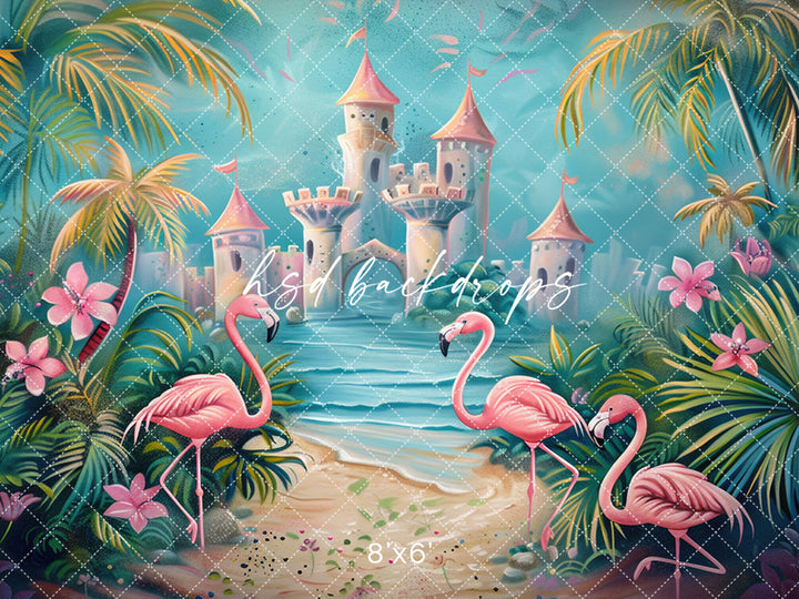 Fairytale Flamingos - HSD Photography Backdrops 