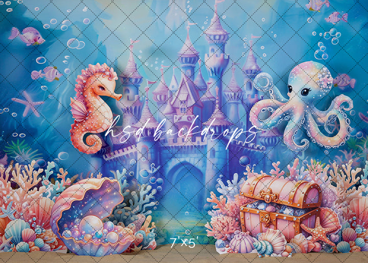 Under the Sea Castle - HSD Photography Backdrops 