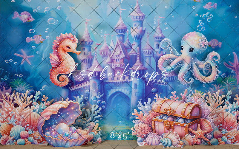 Under the Sea Castle - HSD Photography Backdrops 