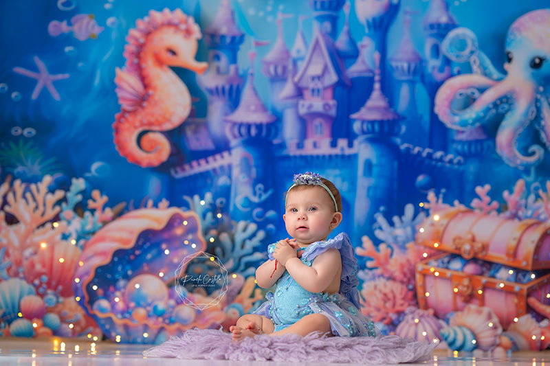 Under the Sea Castle - HSD Photography Backdrops 