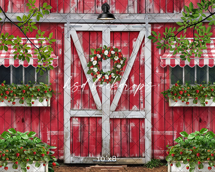 Strawberry Barn - HSD Photography Backdrops 