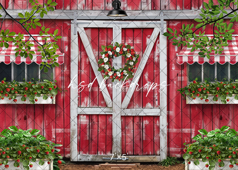 Strawberry Barn - HSD Photography Backdrops 