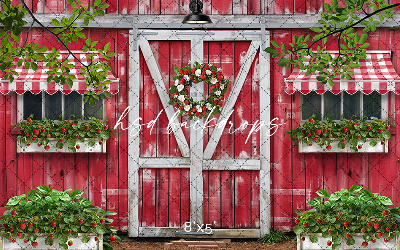 Strawberry Barn - HSD Photography Backdrops 