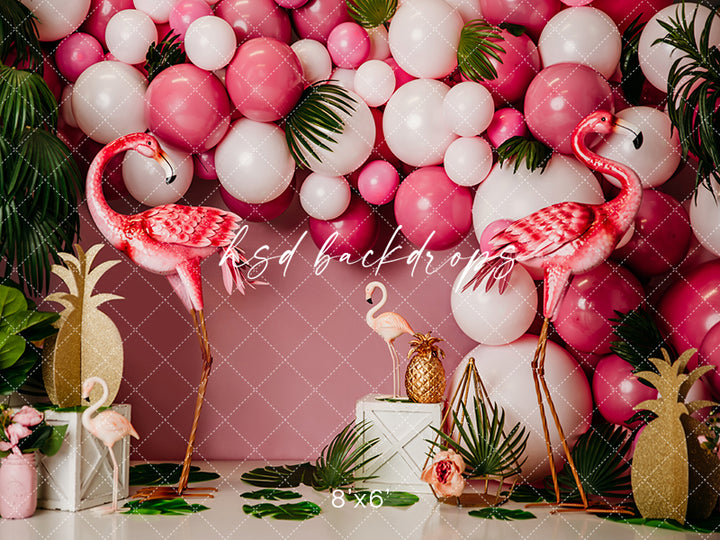 Tropical Flamingo Party - HSD Photography Backdrops 