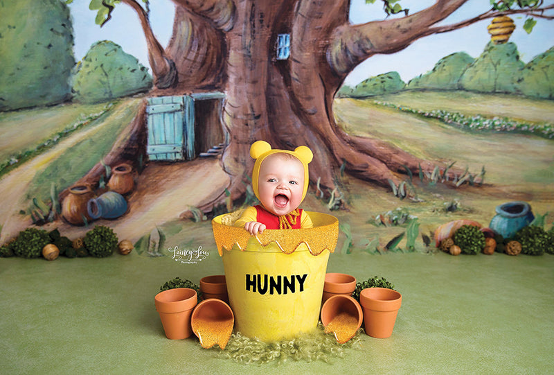 Honey Bear's Tree House (poly) - HSD Photography Backdrops 