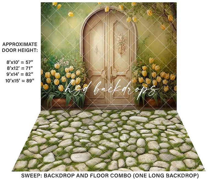 Antique Spring Door (sweep options) - HSD Photography Backdrops 