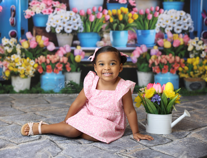 Spring Flower Truck (sweep options) - HSD Photography Backdrops 