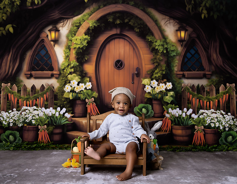 Easter Bunny Inn (sweep options) - HSD Photography Backdrops 