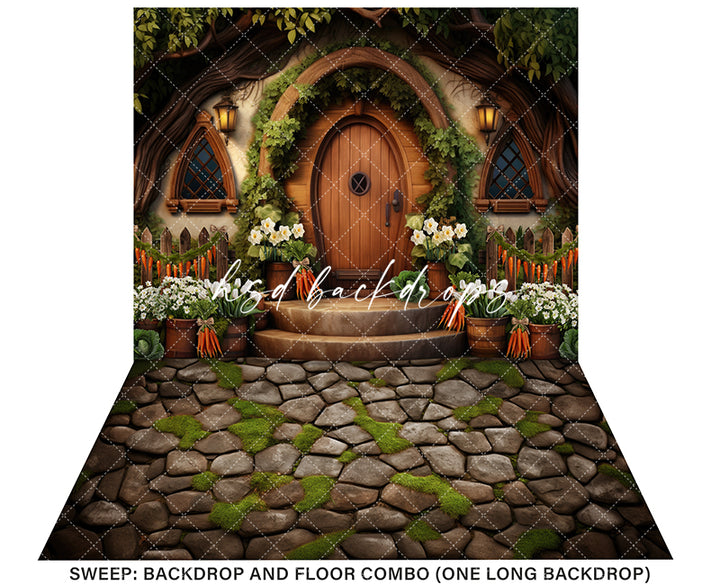 Easter Bunny Inn (sweep options) - HSD Photography Backdrops 