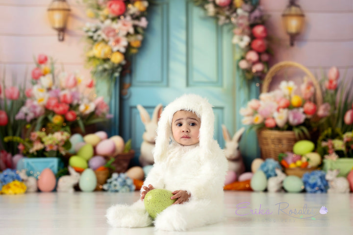 Pastel Easter Door (sweep options) - HSD Photography Backdrops 