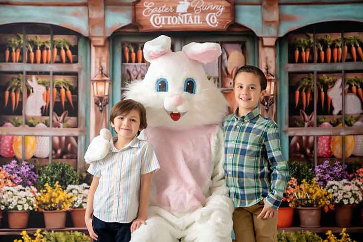 Easter Bunny Cottontail Co. (sweep options) - HSD Photography Backdrops 