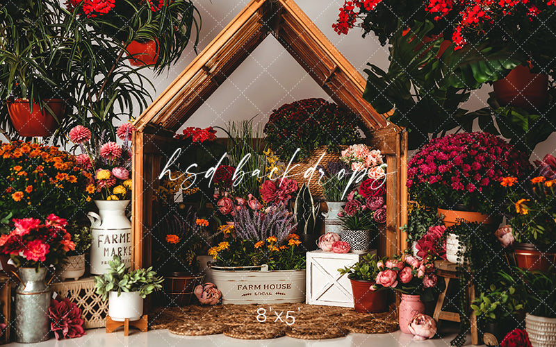 Little Flower Market - HSD Photography Backdrops 