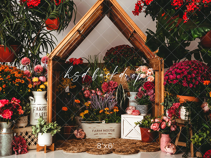 Little Flower Market - HSD Photography Backdrops 