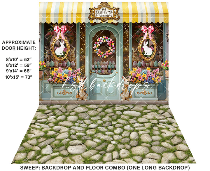 Cottontail Shoppe (sweep options) - HSD Photography Backdrops 