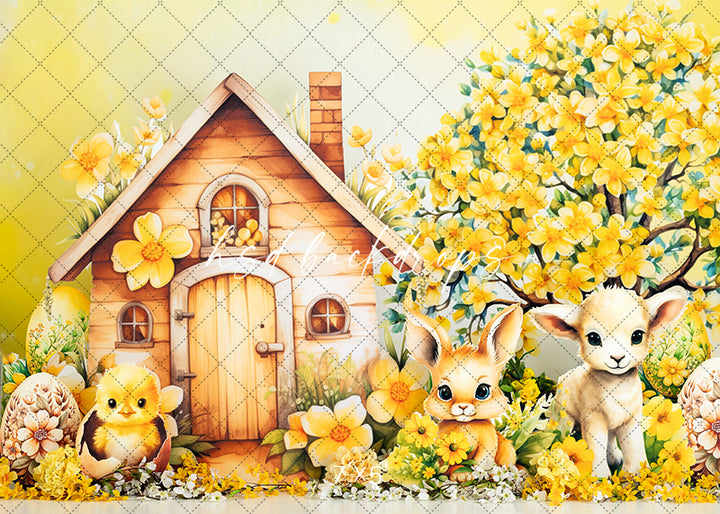 Mellow Yellow Easter - HSD Photography Backdrops 