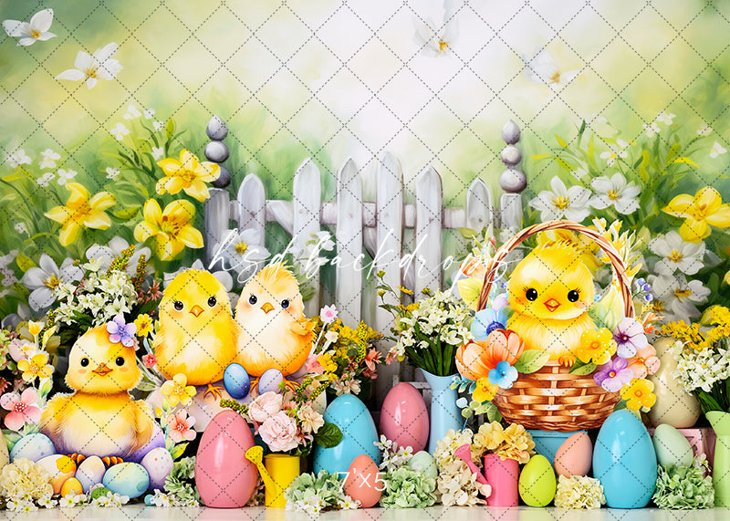 Easter Chicks - HSD Photography Backdrops 