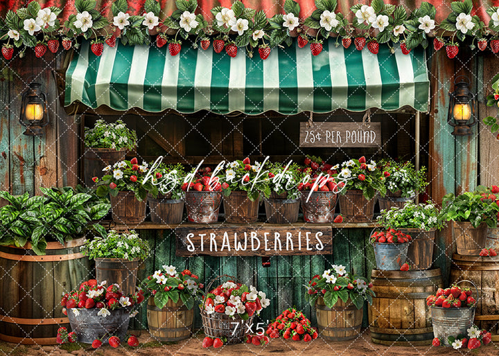 Strawberry Shack - HSD Photography Backdrops 