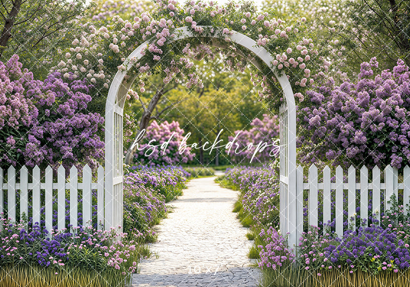 Purple Floral Arbor