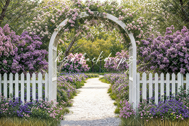 Purple Floral Arbor