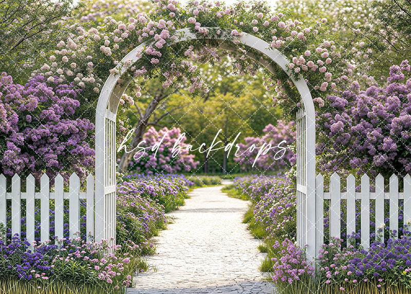 Purple Floral Arbor