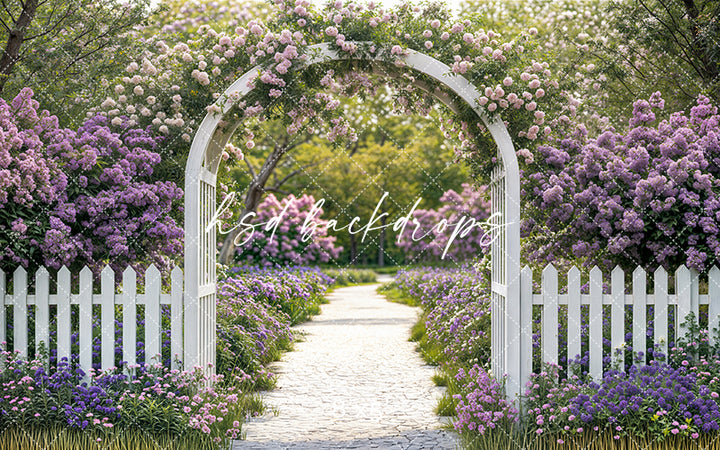 Purple Floral Arbor