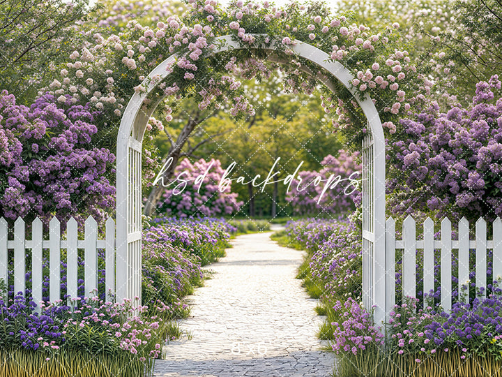 Purple Floral Arbor