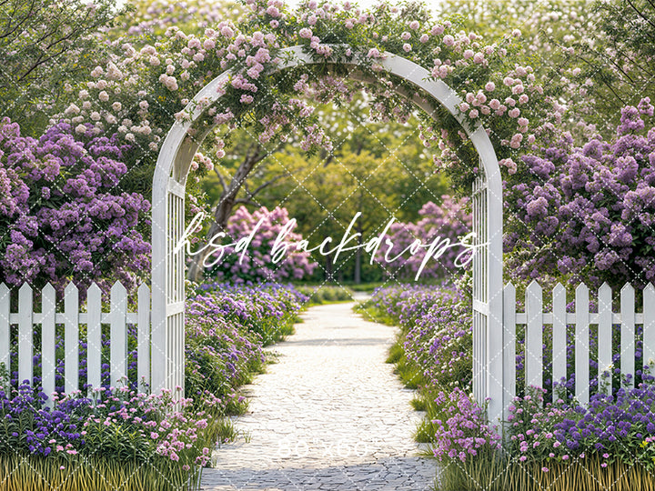 Purple Floral Arbor