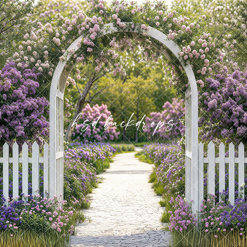 Purple Floral Arbor