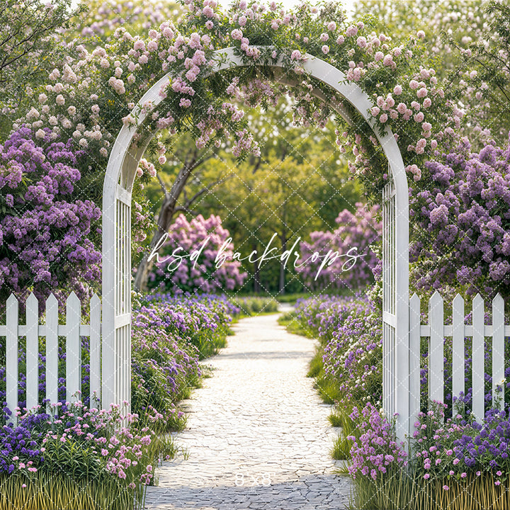 Purple Floral Arbor