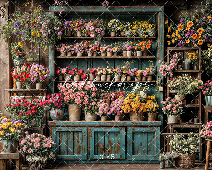 Spring Flower Shop Wall