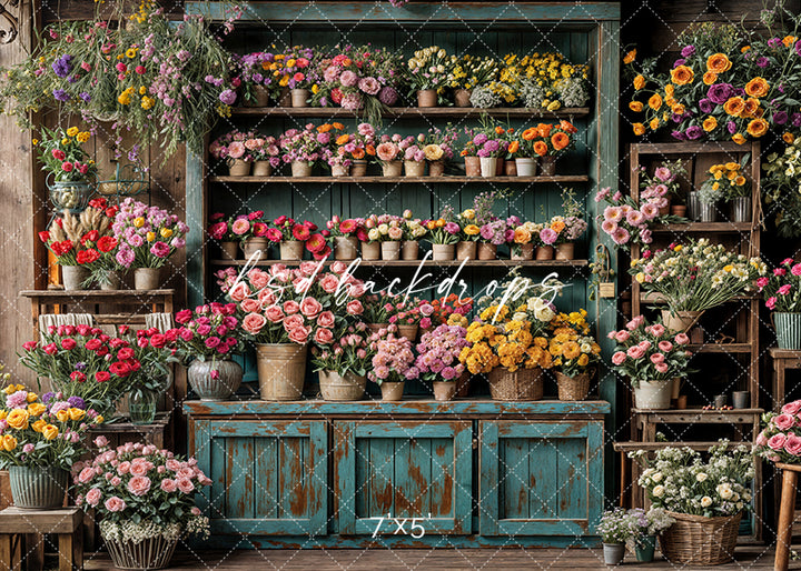 Spring Flower Shop Wall