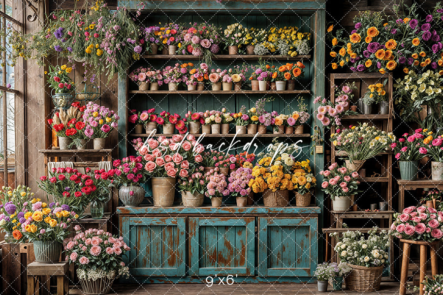 Spring Flower Shop Wall